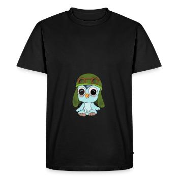 Fips le flyer - T-shirt Premium bio Homme - noir - Devant - Nico (187cm)