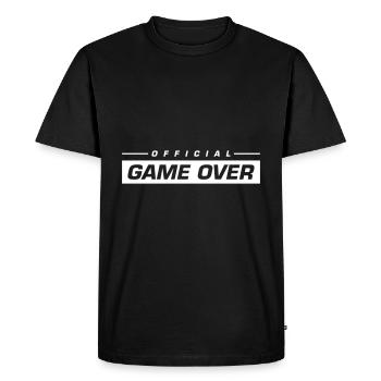 Game Over Quote - Men's Premium Organic T-Shirt - black - Front - Nico (187cm)