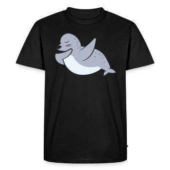 Seal - Dab, dabbing, dabbing, dancing - Men's Premium Organic T-Shirt - black - Front - Nico (187cm)