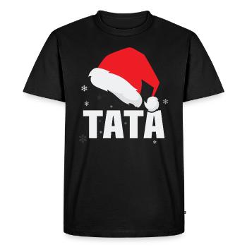 Noël Tata, Noël cadeau Tata - T-shirt Premium bio Homme - noir - Devant - Nico (187cm)