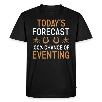 Rider Today's Forecast Eventing - Men's Premium Organic T-Shirt - black - Front - Nico (187cm)