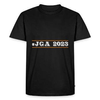 Jga 2023 Enterrement de vie de garçon - T-shirt Premium bio Homme - noir - Devant - Nico (187cm)