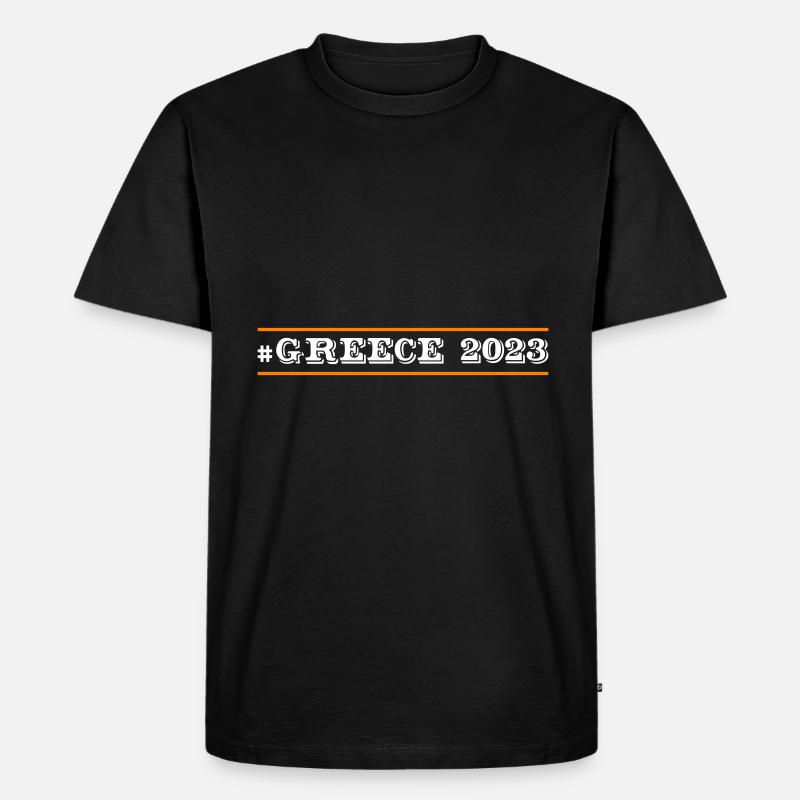 Greece 2023 - Männer Premium Bio T-Shirt - Schwarz