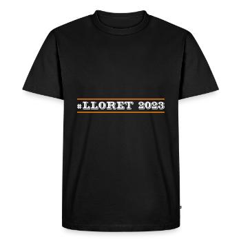 lloret de mar 2023 - Men's Premium Organic T-Shirt - black - Front - Nico (187cm)