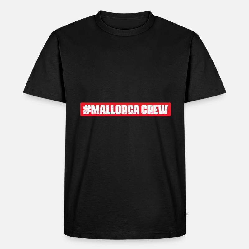 Mallorca Crew - Männer Premium Bio T-Shirt - Schwarz