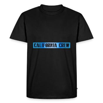 Équipage californien - T-shirt Premium bio Homme - noir - Devant - Nico (187cm)
