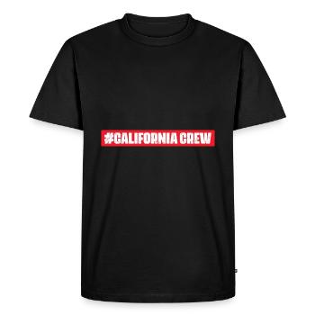 Équipage californien - T-shirt Premium bio Homme - noir - Devant - Nico (187cm)