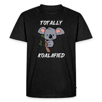 Bébé Koala doux petit bébé Koala Eucalyptus - T-shirt Premium bio Homme - noir - Devant - Nico (187cm)