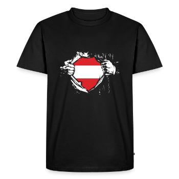 Autrichiens Vienne Autriche Autriche - T-shirt Premium bio Homme - noir - Devant - Nico (187cm)