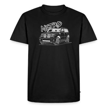 Nitro SUV design - Men's Premium Organic T-Shirt - black - Front - Nico (187cm)