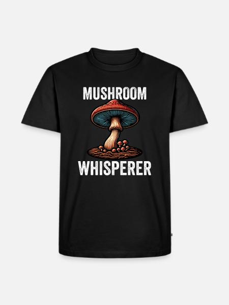 Mushroom Whisperer - Men's Premium Organic T-Shirt - black