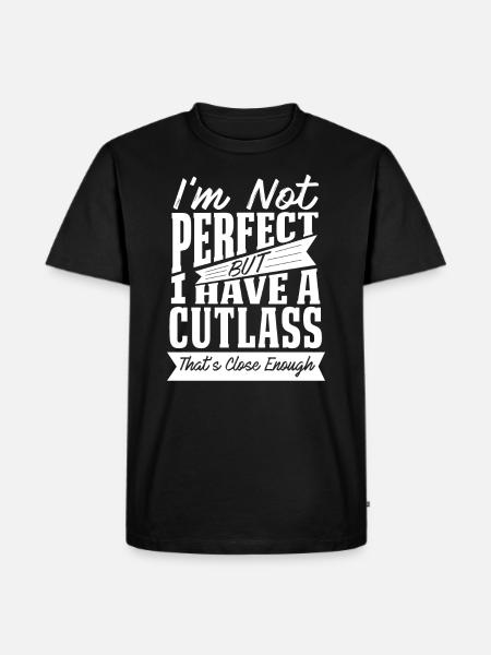 PERFEKT MIT CUTLASS AUTO - Männer Premium Bio T-Shirt - Schwarz