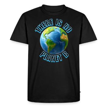 No Planet B - Men's Premium Organic T-Shirt - black - Front - Nico (187cm)