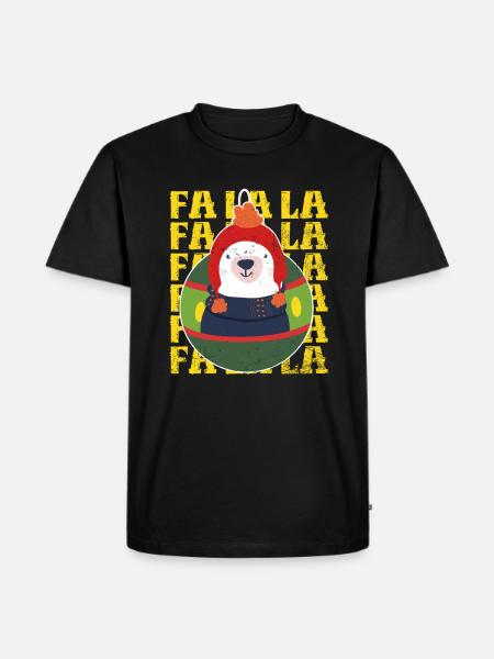 Ours de Noël - T-shirt Premium bio Homme - noir
