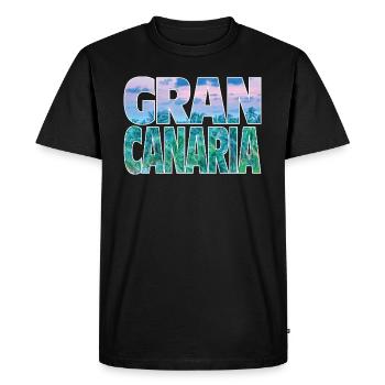 Grande Canarie - T-shirt Premium bio Homme - noir - Devant - Nico (187cm)