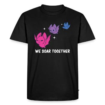 Bisexuel - Bisexuel Pride - Bisexuel Drapeau - T-shirt Premium bio Homme - noir - Devant - Nico (187cm)