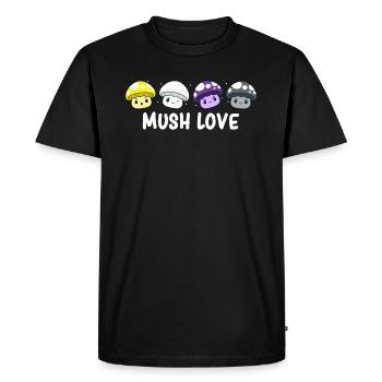 Non Binary - Non Binary Pride - Non Binary NB Flag - Men's Premium Organic T-Shirt - black - Front - Nico (187cm)