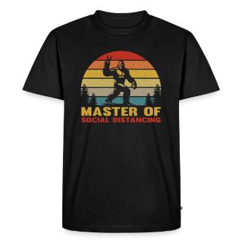 Introvert - Introvert Bigfoot - Funny Introvert - Men's Premium Organic T-Shirt - black - Front - Nico (187cm)