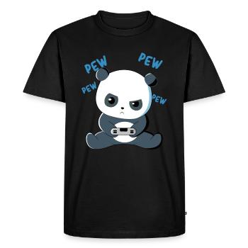 Jeux - Gaming Panda - Amateur de jeux - Cute Gaming - T-shirt Premium bio Homme - noir - Devant - Nico (187cm)