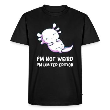 Axolotl - Cute Axolotl - Fun Axolotl - Axolotl Pun - Men's Premium Organic T-Shirt - black - Front - Nico (187cm)