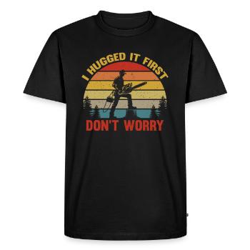 Arborist - Arborist Dad - Arborist Joke - Logger - Men's Premium Organic T-Shirt - black - Front - Nico (187cm)