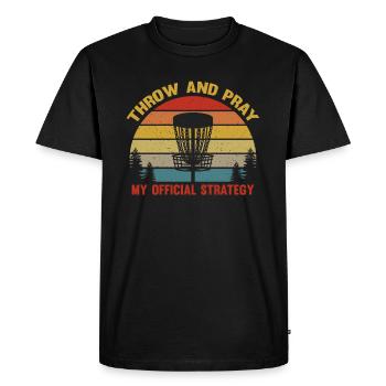 Disc Golf - Disc Golf Player - Disc Golf Basket - Men's Premium Organic T-Shirt - black - Front - Nico (187cm)