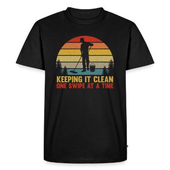 Concierge - Concierge Gardien - Concierge Humour - T-shirt Premium bio Homme - noir - Devant - Nico (187cm)