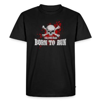 marathon - Men's Premium Organic T-Shirt - black - Front - Nico (187cm)