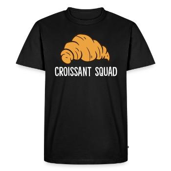 Croissant - Croissant Squad - T-shirt Premium bio Homme - noir - Devant - Nico (187cm)