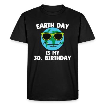Earth Day Is My 30th Birthday - 30th Birthday 1994 - Men's Premium Organic T-Shirt - black - Front - Nico (187cm)