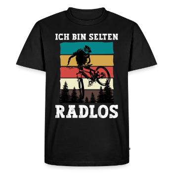 Rarement vélo sans roues vélo de montagne vélo de route vélo - T-shirt Premium bio Homme - noir - Devant - Nico (187cm)