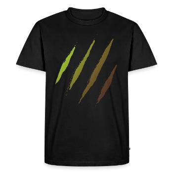 Griffes - T-shirt Premium bio Homme - noir - Devant - Nico (187cm)