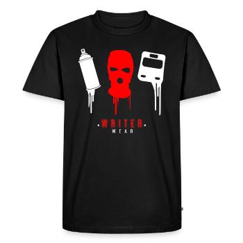 Graffiti Writer Wear Cadeau Surprise Masque Pulvérisateur - T-shirt Premium bio Homme - noir - Devant - Nico (187cm)