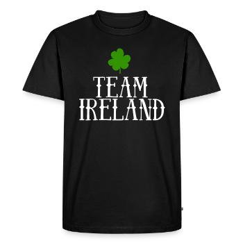 Team Ireland - Men's Premium Organic T-Shirt - black - Front - Nico (187cm)