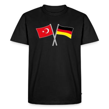 Turkey Germany - Men's Premium Organic T-Shirt - black - Front - Nico (187cm)