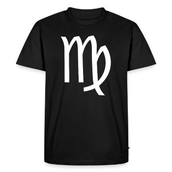 Zodiac sign Virgo - Men's Premium Organic T-Shirt - black - Front - Nico (187cm)