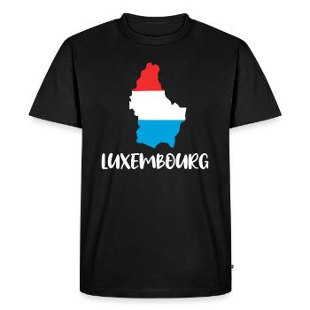 luxembourg - T-shirt Premium bio Homme - noir - Devant - Nico (187cm)