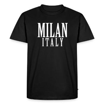 Milan Milan Milan Italie cadeau - T-shirt Premium bio Homme - noir - Devant - Nico (187cm)