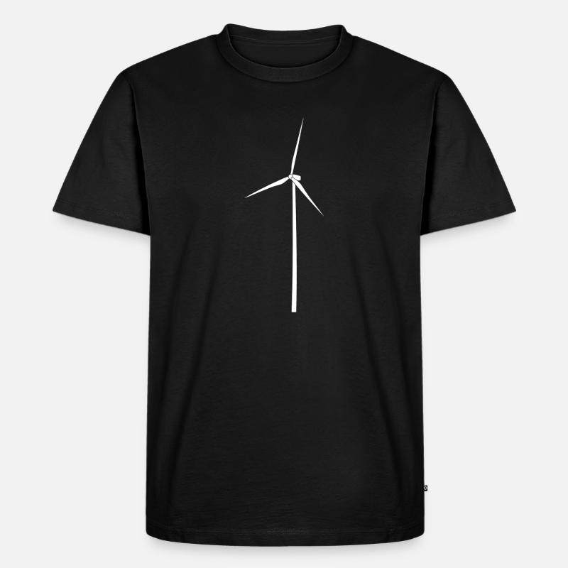 moulin à vent - T-shirt Premium bio Homme - noir