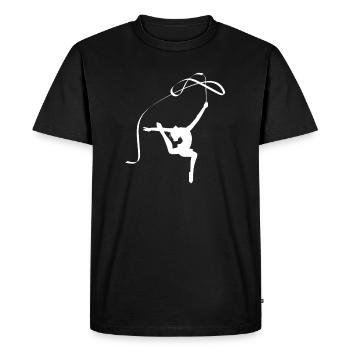 Gymnaste, gymnastique rythmique - T-shirt Premium bio Homme - noir - Devant - Nico (187cm)