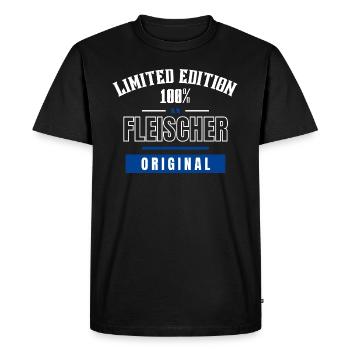 Edition Limitée 100% - Fleischer - Original - T-shirt Premium bio Homme - noir - Devant - Nico (187cm)