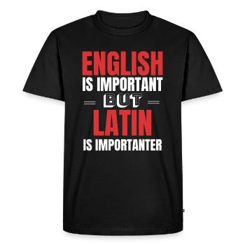 Idée cadeau de professeur de latin - T-shirt Premium bio Homme - noir - Devant - Nico (187cm)