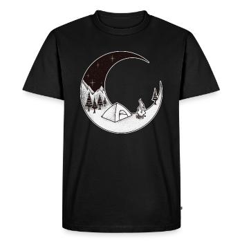 Nuit de camping | Camping en plein air nature ciel étoilé - T-shirt Premium bio Homme - noir - Devant - Nico (187cm)