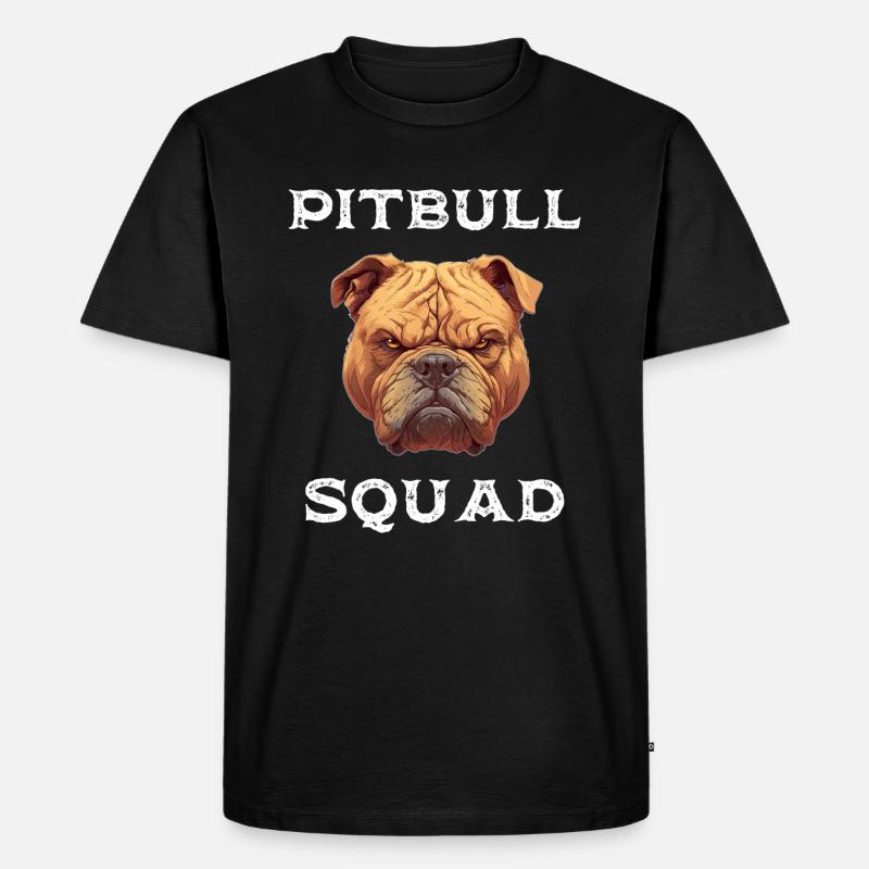Pitbull Squad - Hundedesign - Männer Premium Bio T-Shirt - Schwarz
