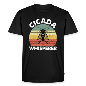 Cicada Whisperer - Men's Premium Organic T-Shirt - black - Front - Nico (187cm)