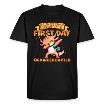 Joyeux premier jour de maternelle - T-shirt Premium bio Homme - noir - Devant - Nico (187cm)
