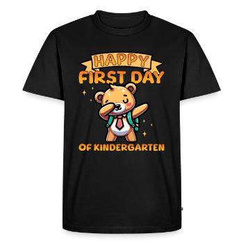 Joyeux premier jour de maternelle - T-shirt Premium bio Homme - noir - Devant - Nico (187cm)