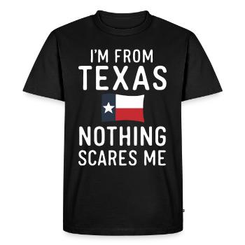 Texas State Texans Texas - Men's Premium Organic T-Shirt - black - Front - Nico (187cm)