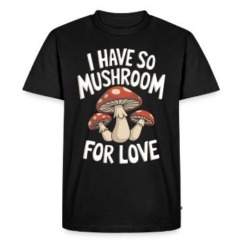 Champignons Champignons Champignon Champignon - T-shirt Premium bio Homme - noir - Devant - Nico (187cm)