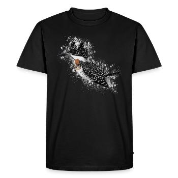 Pêcheur funèbre Oiseau Oiseau Oiseau Observateur des oiseaux - T-shirt Premium bio Homme - noir - Devant - Nico (187cm)